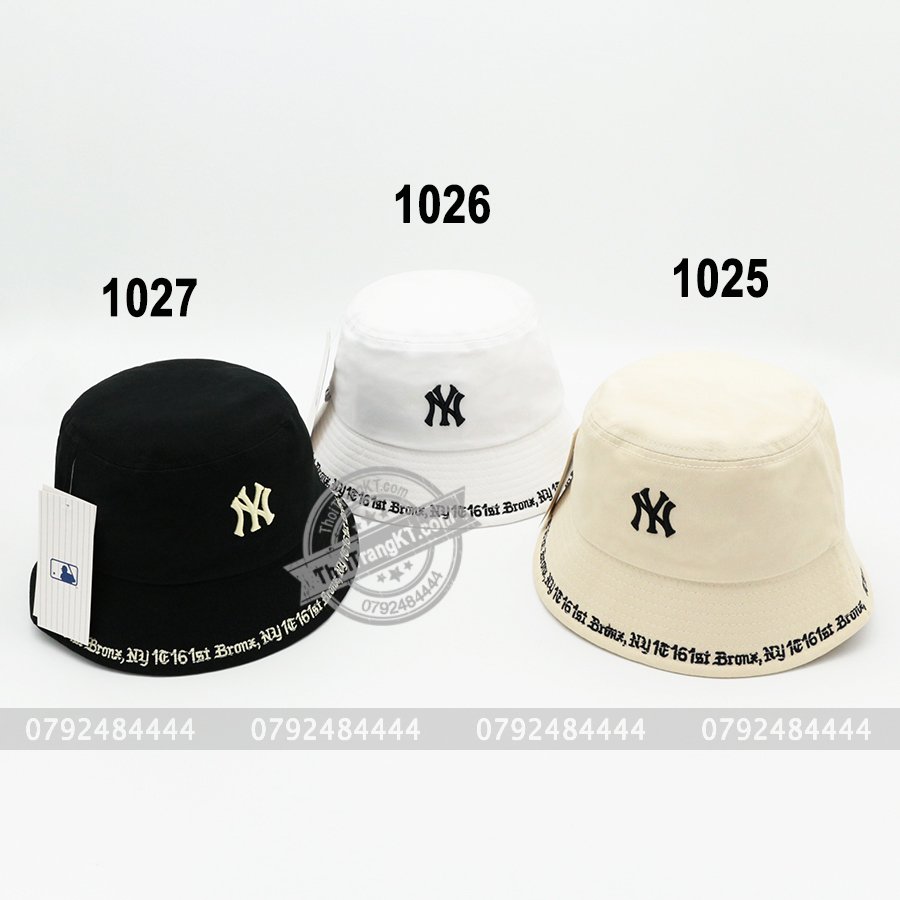 Nón bucket ny vành chữ