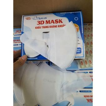 Khẩu Trang 3D Mask Duy Khánh Kháng Khuẩn Hộp 50 Chiếc Trắng Trơn, Họa Tiết Lv