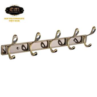 Móc treo quần áo 5 chấu mạ Đồng giả cổ Eurolife EL-M3 (Vàng)