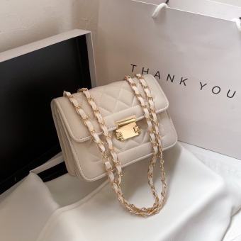 Túi xách nữ đeo chéo đi chơi giá rẻ thời trang Hàn Quốc ô trám khoá bóp ngang dây Xích (Mới) - NUDDO FASHION