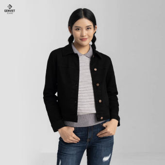 Áo Khoác Jeans Nữ GENVIET Khoác Bò Denim Cao Cấp Cá Tính TK121J8044