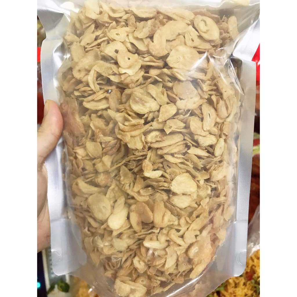 Tỏi ta thái lát sấy khô hũ 500g tỏi ta Hải Dương
