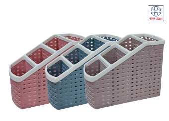 Khay nhựa để bàn 4 ngăn tiện ích, đựng đồ dùng đa năng hàng Việt Nam