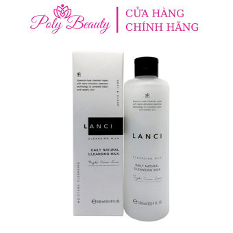 Sữa Tẩy Trang Lanci  Daily Natural Cleansing Milk Hàn Quốc Tẩy Tế Bào Chết Mặt Làm Sạch Da Đa Năng 265ml
