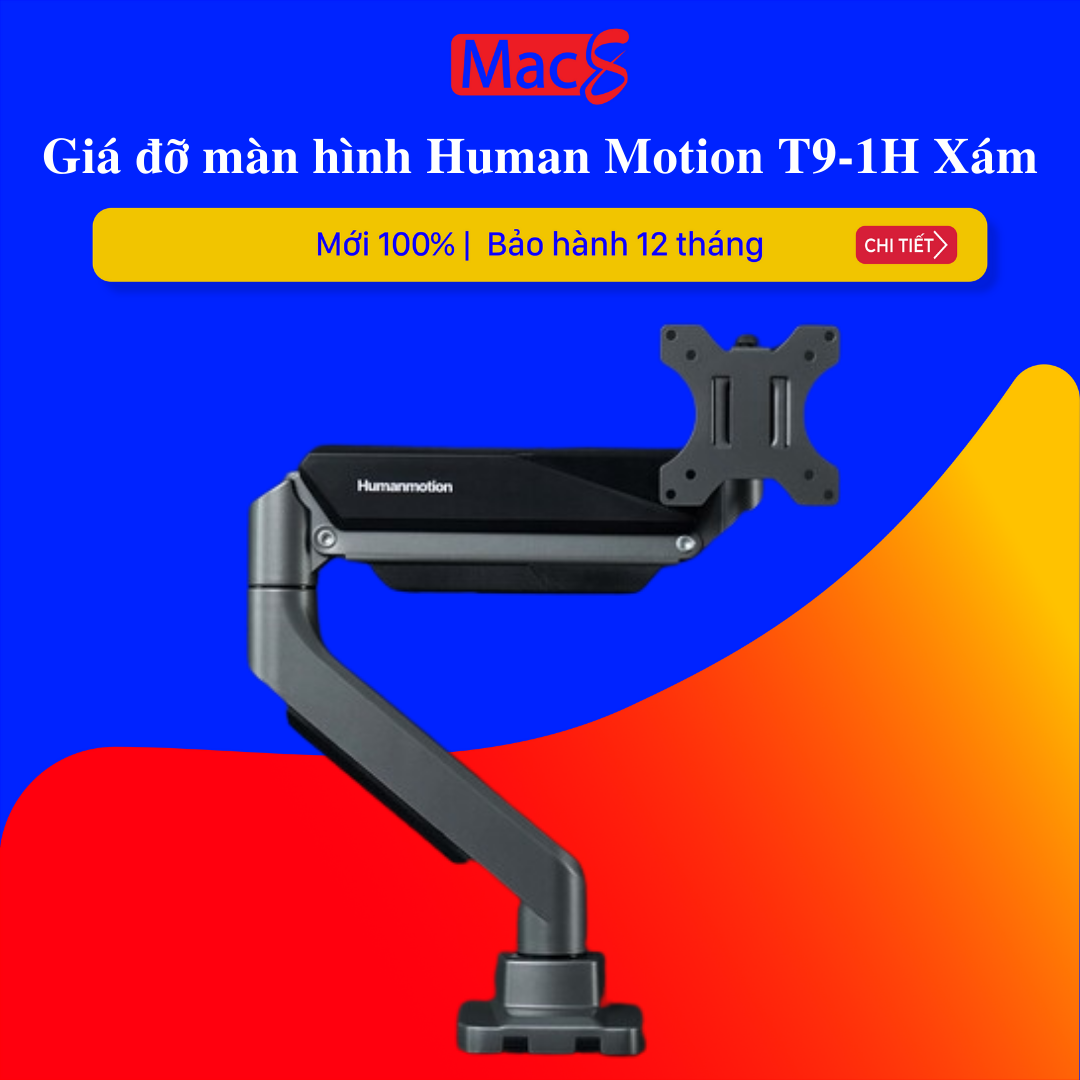 Giá đỡ màn hình human motion t9-1h xám