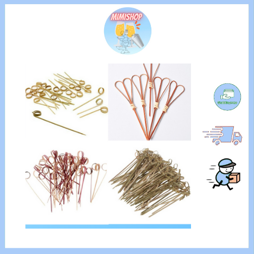 Xiên que trang trí cocktail. que xiên trái cây trang trí pha chế. tăm tre decor - dụng cụ pha chế