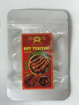 BỘT TERIYAKI 50gr,dùng quay nướng mùi rất thơm, dùng ướp Heo miếng, thịt sườn nướng, heo sữa quay, gà vịt quay nướng, ướp xá xíu, nấu bò kho..