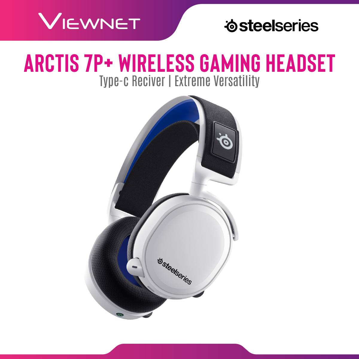 Steelseries Arctis 7+ Wired / Wireless Gaming Headset / Steelsereis Arctis 7P+ Wireless Gaming Headset