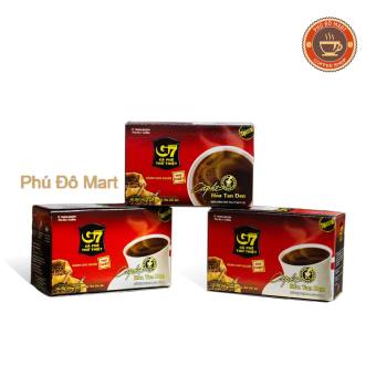 Cà Phê G7 Đen Không Đường Trung Nguyên - Hộp 15 Gói 2gr