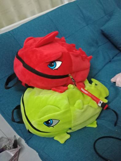 Balo khủng long cao cấp vải nhung,vải lưới