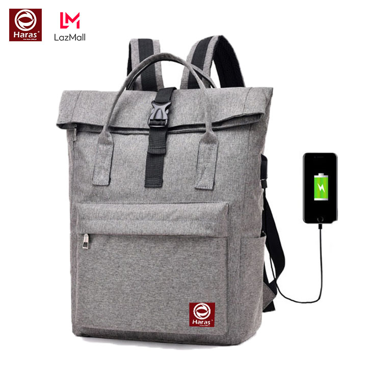 Balo HARAS HR229 Unisex Cao Cấp, Balo Thời Trang, Balo Có Ngăn Đựng Laptop 15.6 Inch & Cổng Sạc USB