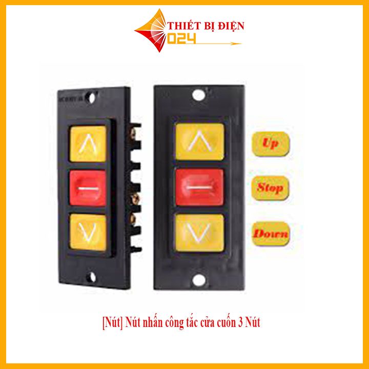 Nút nhấn công tắc cửa cuốn 3 Nút