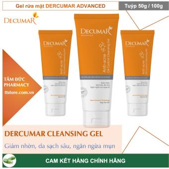 DECUMAR CLEANSING GEL [Tuýp 50g / 100g] - Gel rửa mặt Decumar Advanced Cleanser sạch nhờn ngừa mụn