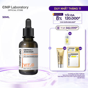 Tinh chất Vitamin C mờ thâm nâng da tươi sáng CNP Derma Answer VitC Mela Sport Ampule 15ml/50ml