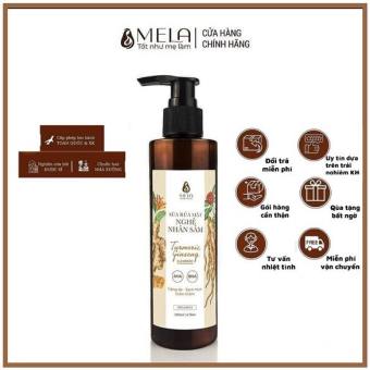 Sữa Rửa Mặt Nghệ Nhân Sâm Mela Dịu Nhẹ Cho Da Dầu Mụn Nhạy Cảm Giảm Mờ Thâm Mụn Sáng Da 200ml