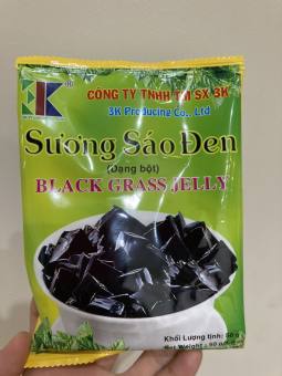 Sương sáo đen có gói dầu chuối - Grass Jelly 3K gói 50g