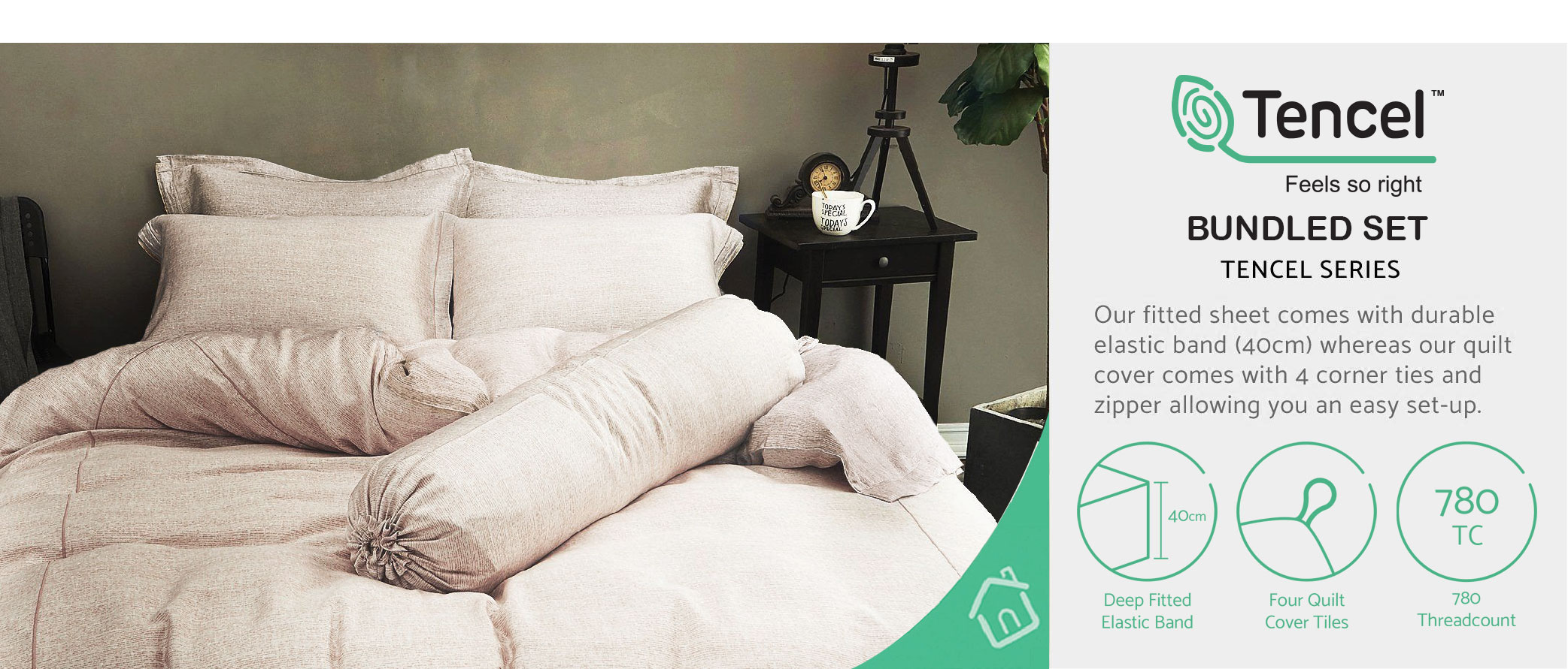 Palais Suite TENCEL™ Mali Garnet Paket Yatak Takımı