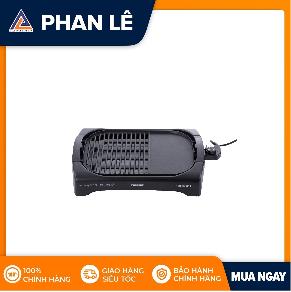 Vỉ nướng điện để bàn Tiross TS968