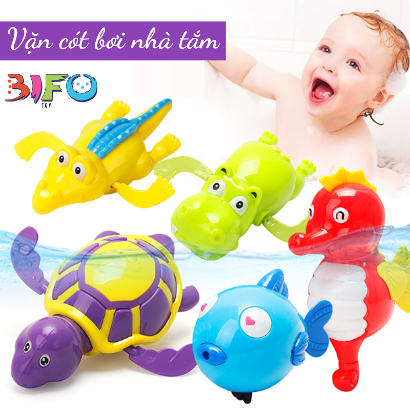 Vặn cót bơi lội đồ chơi nhà tắm thả bồn cho bé thỏa sức vui chơi tắm mát