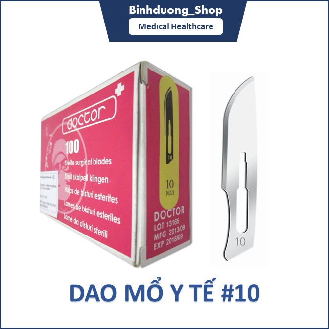 Lưỡi dao mổ doctor số 10 hộp 100 lưỡi dao