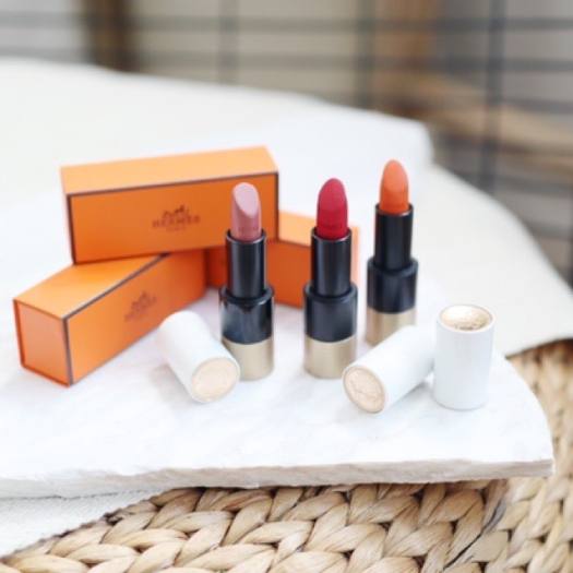 Hermes Matte Lipstick Rouge Casaque 64 With Box And Sleeve