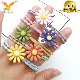 DÂY THUN BUỘC TÓC HOA CÚC,