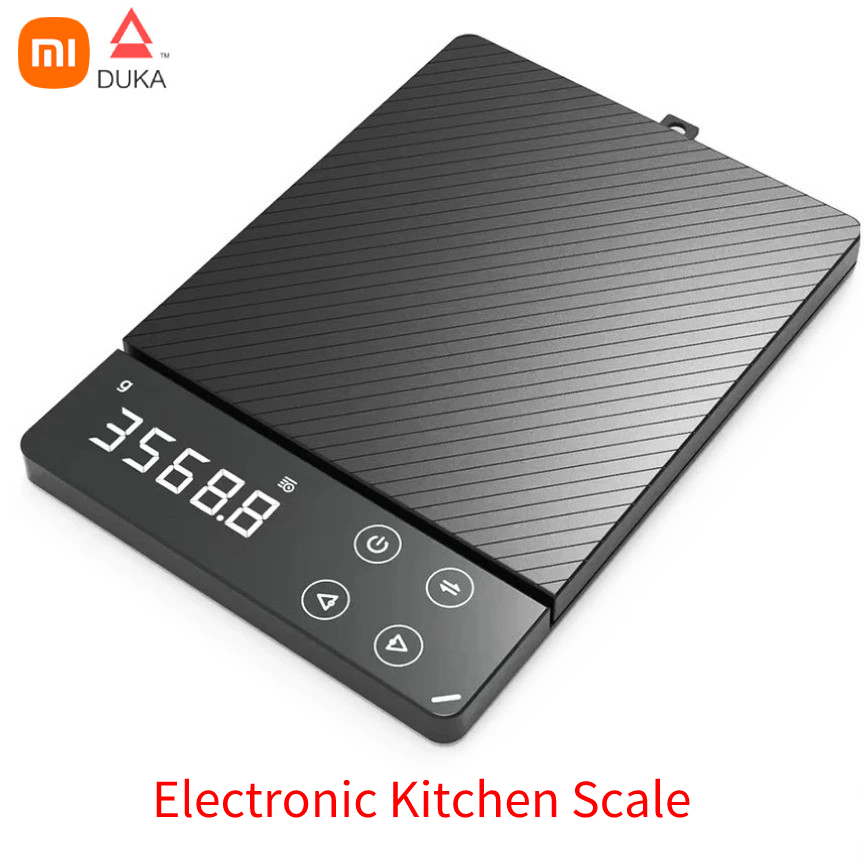DUKA ES1 0-3KG Household LCD Digital Electronic Kitchen Scale Multi-function ATuMan HD Backlit Electronic Food Scales