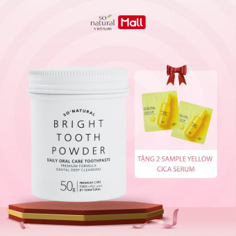 Bột Đánh Răng/Súc Miệng Làm Trắng Răng, Thơm Miệng 2in1 So Natural