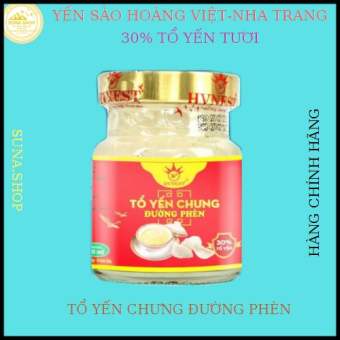 Nước yến sào nguyên chất 30% chưng đường phèn,yến sào Hoàng Việt,  ,nước yến hũ chưng sẵn 70ml