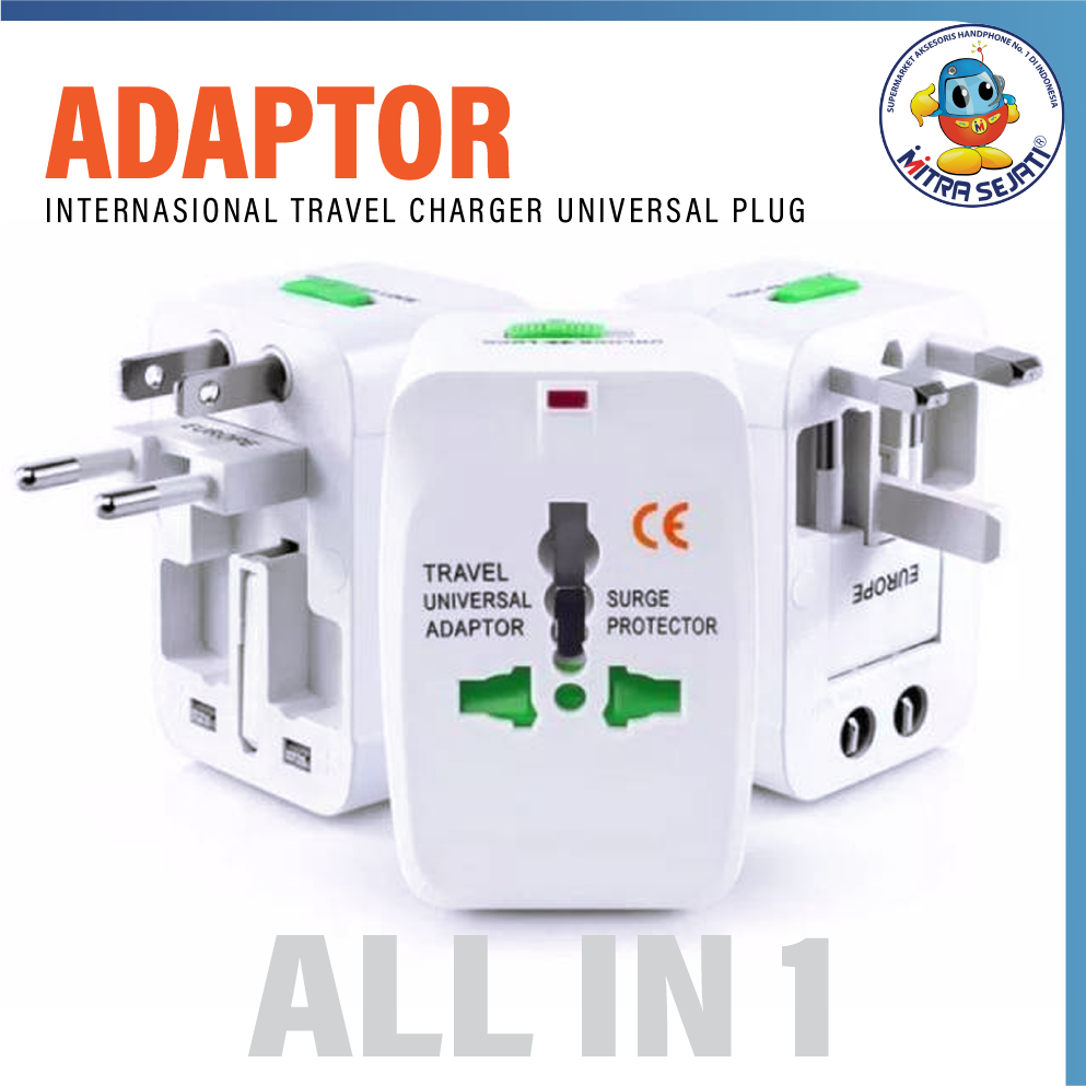 Travel Adaptor International All in 1 Universal-AADTCAIN1
