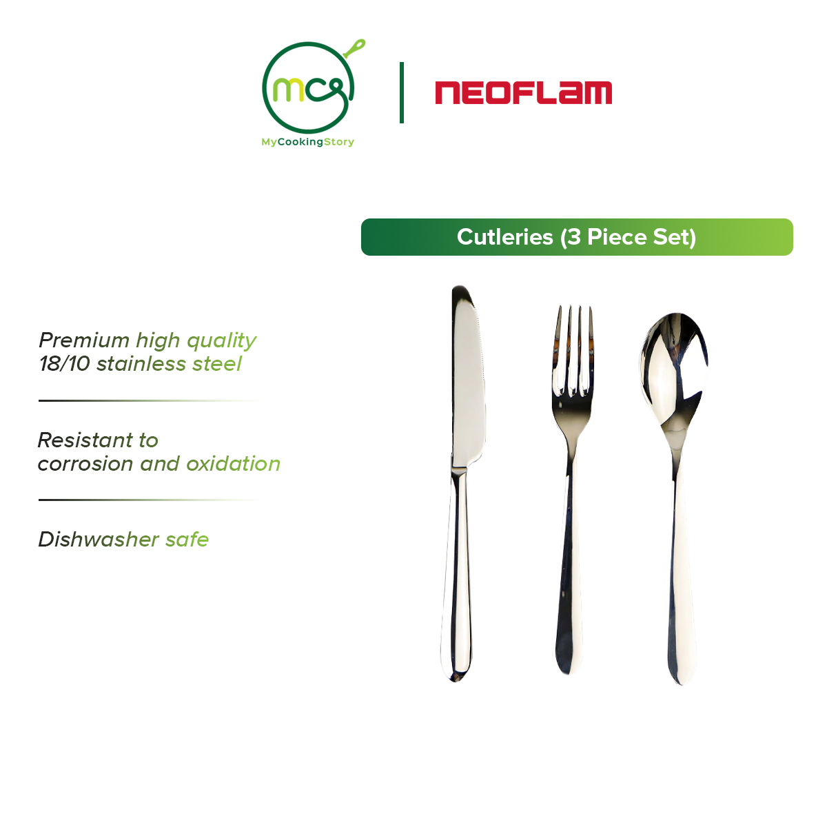 Gambar My Cooking Story   Neoflam 3pcs Cutlery Set (3 pieces per set)