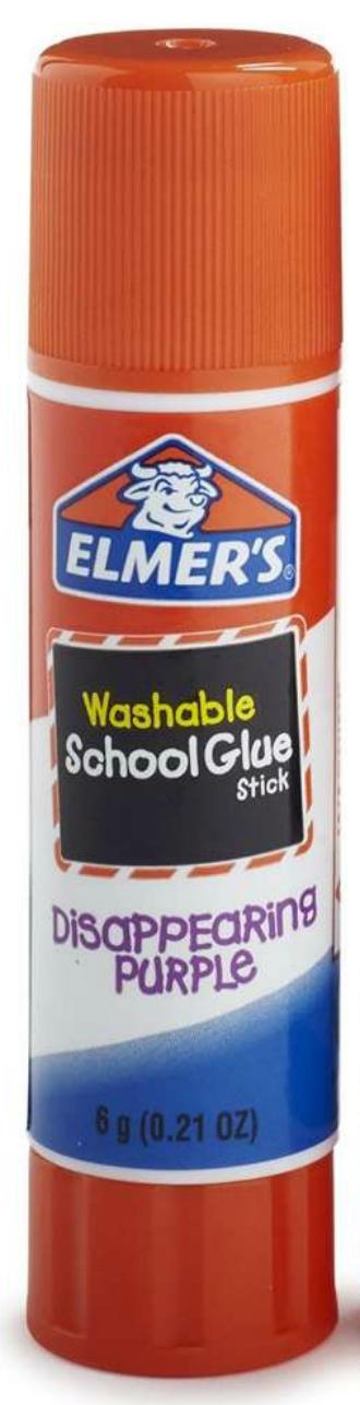 1pc Elmer's Disappearing Purple School Glue Sticks, Washable, 22 Gram Non  Toxic Acid Free For Kids Home Scrapbooking Supplies