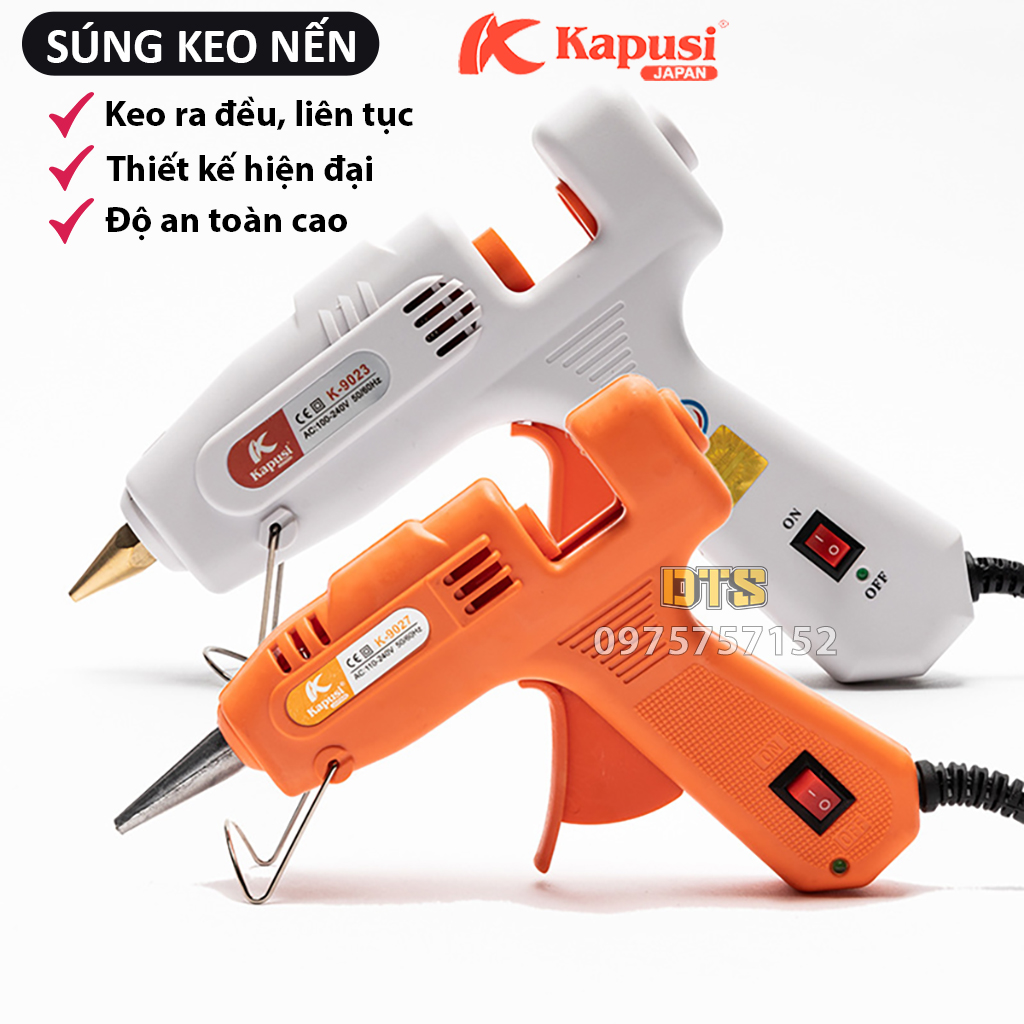  Dụng cụ bắn keo nến silicon cầm tay Kapusi WYNN'S súng máy bắn keo nến 60W 20W súng bắn keo nến to nhỏ súng bắn keo mini công nghệ vượt trội nóng nhanh keo ra đều liên tục súng bắn keo silicon 