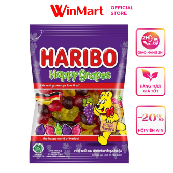 Kẹo dẻo Happy Grapes Haribo gói 80g
