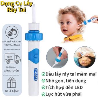 Máy Hút Ráy Tai Nhật Bản - Bộ Lấy Ráy Tai Dụng Cụ Lấy Ráy Tai Có Đèn Cho Bé Và Người Lớn HIGO