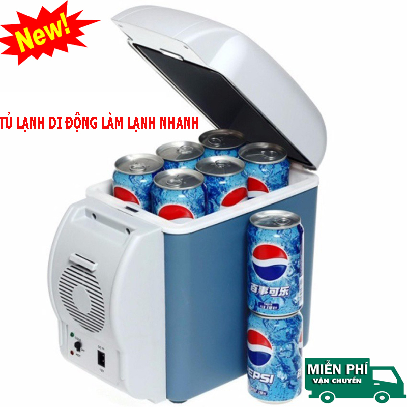 Tủ lạnh mini tủ lạnh xe hơi tủ lạnh di động, 7.5 lít tiện dụng trên ô tô khi đi xa và dùng cho văn phòng nhỏ tiện lợi, tủ lạnh mini đa năng dễ dàng di chuyển.sp bảo hành 12 tháng.