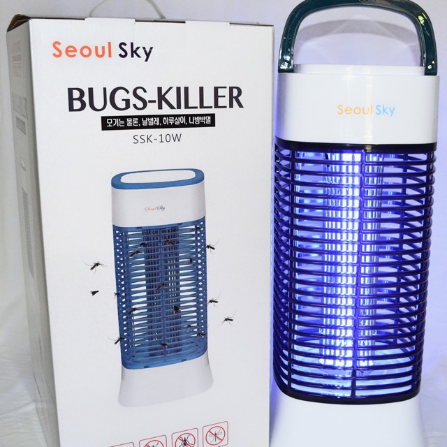 Đèn diệt côn trùng ssk-10w , đèn diệt ruồi muỗi, bóng đèn thu hút côn trùng bay đến bằng ánh sáng cực tím , công suất bóng đèn thấp nên an toàn tuyệt đối cho người sử dụng và tiết kiệm điện