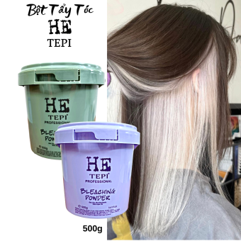 Thuốc tẩy tóc HE TEPI Bột tẩy tóc cao cấp không xót da đầu tẩy lên tone cao  500g  100g.