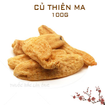 Củ thiên ma khô 100g (Hàng loại 1, khô, to đẹp)