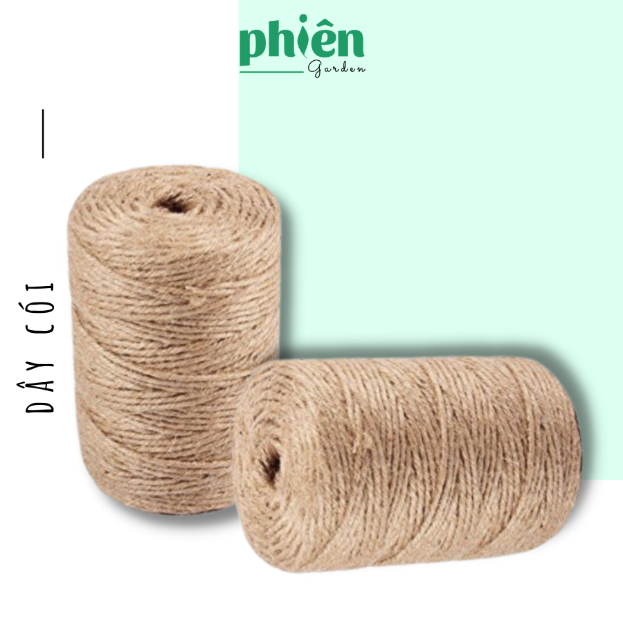 Cuộn 150m dây cói trang trí, dây cói dây gai decor vintage