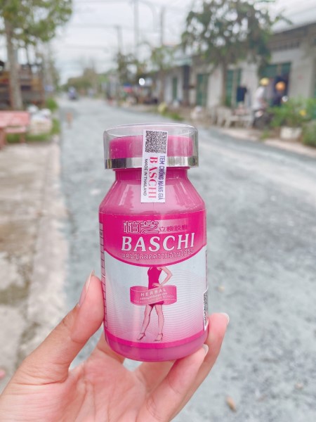 Viên uống giảm cân baschi hồng - công ty - mẫu mới- thái lan - 40 viên