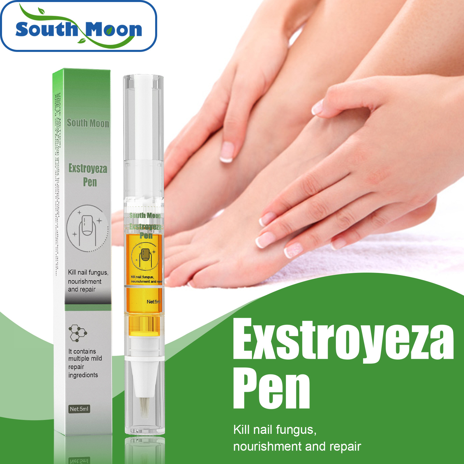 Bút Trị Nấm Móng South Moon Gel Tinh Chất Chống Nhiễm Nấm Móng Paronychia Chống Nấm Móng Tay Huyết Thanh Phục Hồi Chăm Sóc Nấm Ngón Chân Thảo Dược Trung Quốc
