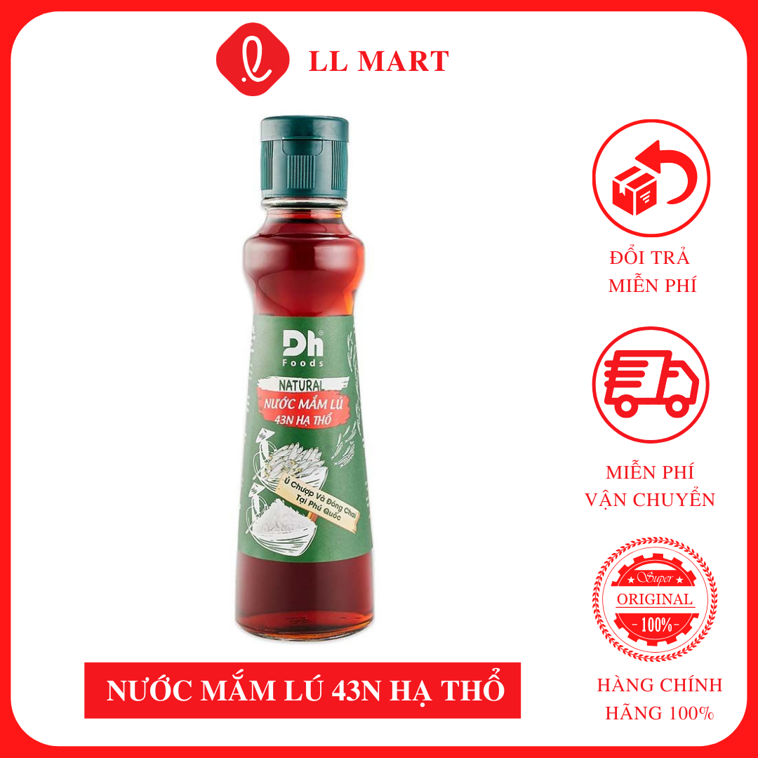 Nước mắm lú 43n hạ thổ dh foods chai 180ml vị truyền thống