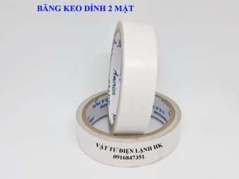 Băng keo 2 mặt - băng dính hai mặt - trắng - bản rộng 1.4cm