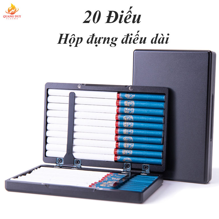 Hộp đựng thuốc lá vỏ nhôm đựng 20 điếu dài đơn giản sang trọng HDTY13