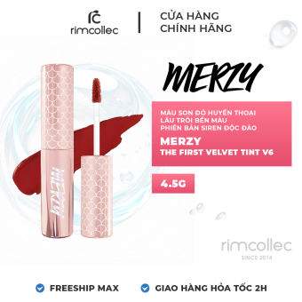 Son Kem Lì Merzy The First Velvet Tint V6 - Son Merzy Lâu Trôi Bền Màu