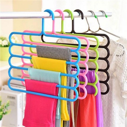 Móc treo 5 tầng đa năng, móc phơi khăn phơi quần áo tiết kiệm diện tích, móc treo quần áo 3 tầng, 5 tầng bằng nhựa
