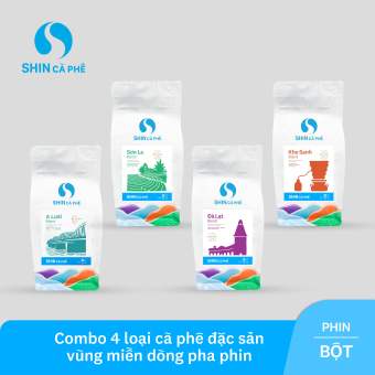 Combo cà phê đặc sản vùng miền _ Cà phê phin SHIN Cà Phê