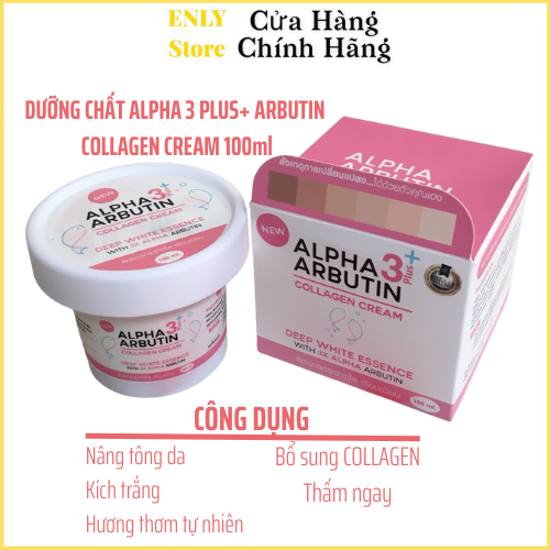 Kem Dưỡng Trắng Da Body Alpha Arbutin Collagen 3 Plus Cream 100g Thái Lan