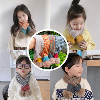 Khăn len quàng cổ, khăn len mùa đông phong cách thời trang Hàn Quốc cho bé trai bé gái KL01